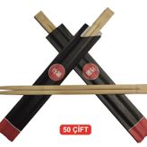Çelikpençe Bambu Çin Çubuğu Chopsticks 50 Çift
