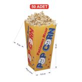 Çelikpençe Küçük Karton Popcorn / Mısır Kutusu 50 Adet