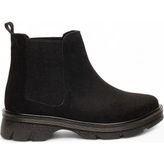 Celira Siyah Lastikli Süet Kadın Bot & Bootie Nsb945