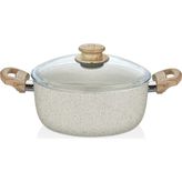 Cem Soft Seramik Krem Granit Tencere 20 cm
