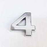 Cemax 3.75 cm Krom Yapışkanlı 4 Rakamı