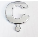 Cemax 3.75 cm Krom Yapışkanlı C Harfi