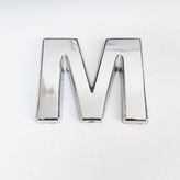 Cemax 3.75 cm Krom Yapışkanlı M Harfi