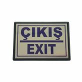 Cemax Büyük 13x8.5 cm Çıkış Exit Yönlendirme Levhası