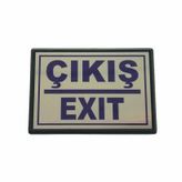 Cemax Küçük 10X7 cm Çıkış Exit Yönlendirme Levhası