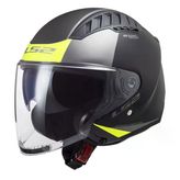 Çenesiz Kask Ls2 Copter 2 Urbane Mat Siyah Neon Sarı Orjinal Xl Vizörlü