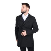 Cengiz Inler Kruvaze Mono Yaka Duz Erkek Trenckot