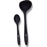 Cep Home 2'li Silikon Set 1 Kepçe 1 Kaşık 20 cm - Siyah