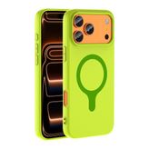 Cepustik iPhone 18 Pro Max Yeşil MagSafe Silikon Kılıf