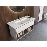 Cerastyle 100 cm Blue Etajerli Lavabo