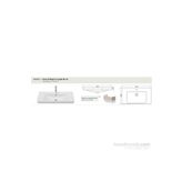 Cerastyle 85 cm Porto Etajerli Lavabo