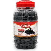 Cerenay Zeytincilik 231-260 Kalibre 2 kg Az Tuzlu Gemlik Yağlı Sele Sofralık Siyah Zeytin