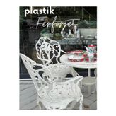 Ceritti Isparta Model Ferforje Görünümlü 60 Cm Çap Plastik Masa Ve Sandalye Balkon Takım 2 Sandalye 1 Masa