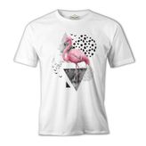 Certain Angles - Flamingo Beyaz Erkek Tshirt