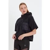 cervus Polar Kısa Kollu Kapüşonlu Kadın Sweatshirt