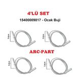Çetintaş Ankastre Ocak Ateşleme Buji (4'Lü Set)