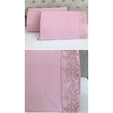 Çeyiz Bahçesi Sarmaşık 2 Adet 50x70 cm Fransız Güpürlü Pudra Yastık Kılıfı