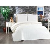 Çeyiz Diyarı Tomira Dantelli 6 Parça Çift Kişilik Nevresim Takımı Krem Bej - 200 x 220 cm - Krem - Bej