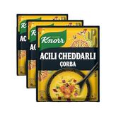 Ceylan Adam 4 Kişilik Acılı Cheddar Çorbası, 74G, 3 Paket