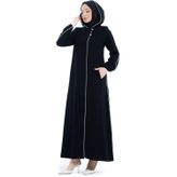 Ceylin Buhara kumaş Ferace Siyah - 425003