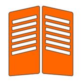 Cg Florasan Turuncu Yan Kapak Sticker