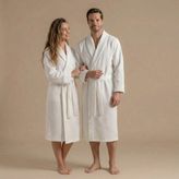 Chakra Lucıa Bambu Unısex Bornoz Beyaz - XL