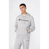 Champion 221917-EM021 Gri Script Shop Hooded Erkek Sweatshirt