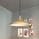 Champion Bej Tekli Avize Kafe Iç Mekan Salon Oturma Odası Mutfak Yatak Odası Sarkıt Modeli - 1