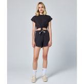 Champion E10009-ES503 Siyah Eco Future Bermuda Kadın Şort