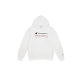 Champion Erkek Baskılı Kapüşonlu Sweatshirt, Beyaz, S