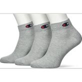 Champion Socken, 3 Paar - Sneaker Socken Basic Schwarz Çorap - 43 - 46 - Gri