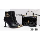 Chanel Çizme Siyah Kadın