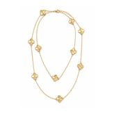 CHARMLUCKY ÖZEL SERİ YONCA UZUN KOLYE-90CM