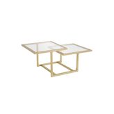 Chic Gold Metal Cam Orta Sehpa