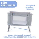 Chicco Next2Me Forever Moon Grey Anne Yanı Beşik