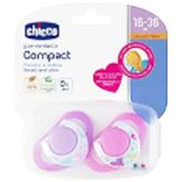 Chicco Physio Compact Kauçuk Emzik 12 Ay+ 2'li - Kız