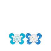 Chicco Physio Forma Comfort Mavi 6-16 Ay 2'li Silikon Emzik