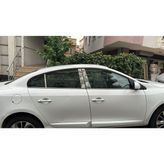 Chromeline Renault Fluence Sedan Krom Kapı Direği 6 Parça Krom Paslanmaz Çelik Cam Direk