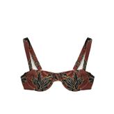 Çiçek Desenli Balenli Bikini Üstü