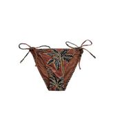 Çiçek Desenli İpli Bikini Altı
