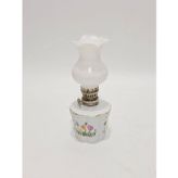 Çiçek Motifli Antika Porselen Gaz Lambası 044