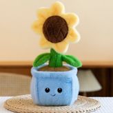 Çiçek Peluş Oyuncak 30 cm Sarı 4504