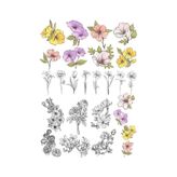 Çiçekler Sticker Set 23 Parça Telefon, Tablet, Defter, Laptop Sticker