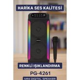 Çift 4 Inç Hoparlörlü Rgb Işıklı Bluetooth Ses Sistemi ( Lisinya )