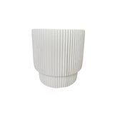 Çift Kalı Çizgili Modern Saksı