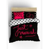 Cift Kisilik Just Married Nevresim Takimi