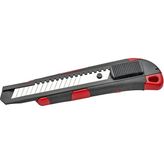 Çift Malzemeli Metal Maket Bıçağı 18 mm Pro (Kırmızı)