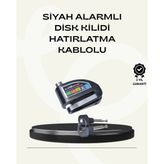 Çift Modlu 110DB Alarmlı Disk Kilidi Suya Dayanıklı ( Lisinya )
