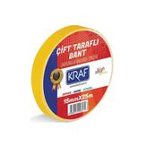 Çift Taraflı Bant, 15Mm X 25M, Sarı