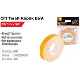 Çift Taraflı Köpük Bant 19Mm X 5M
